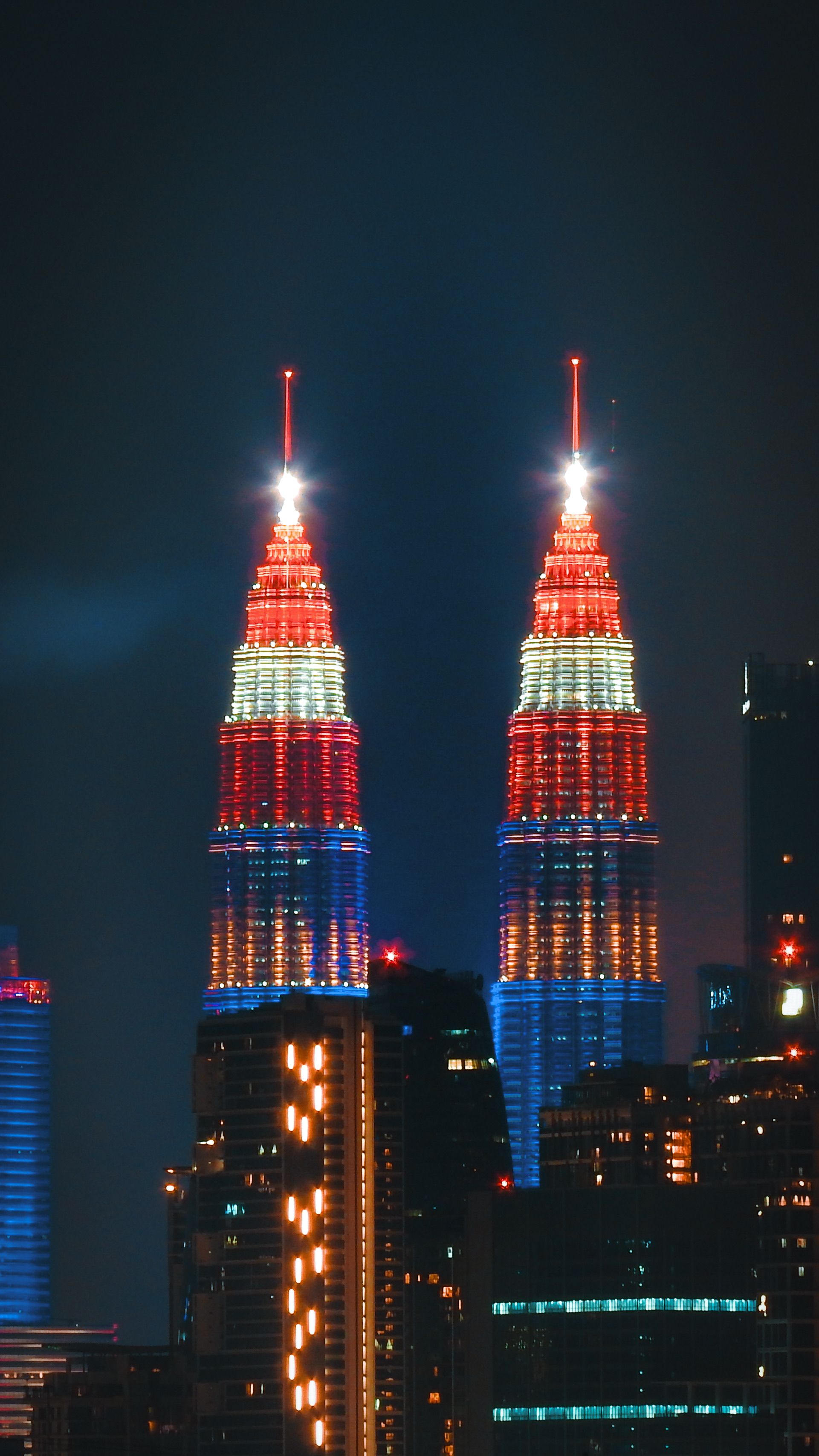 Kuala Lumpur skyline at twilight