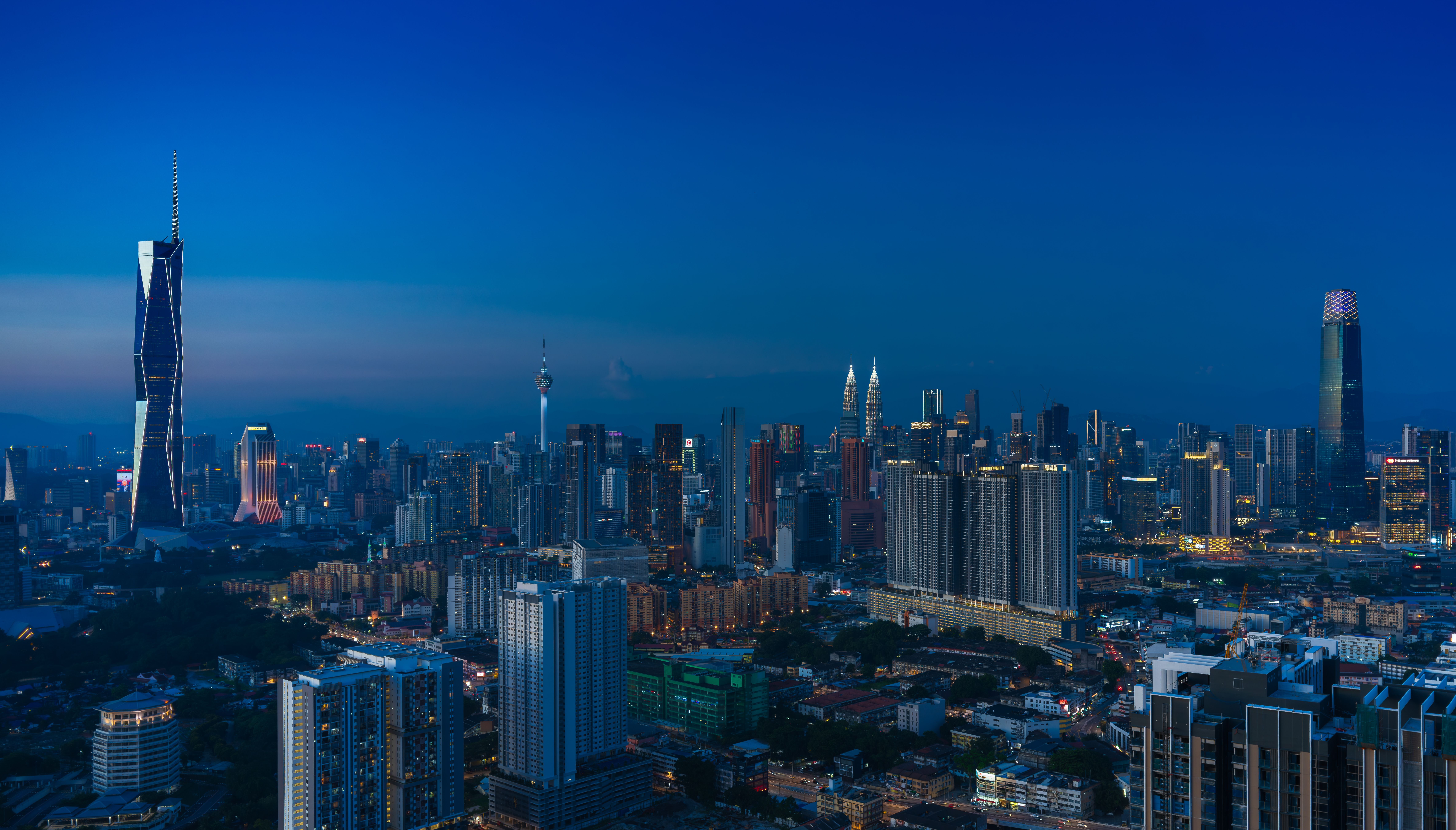 Kuala Lumpur skyline at dusk